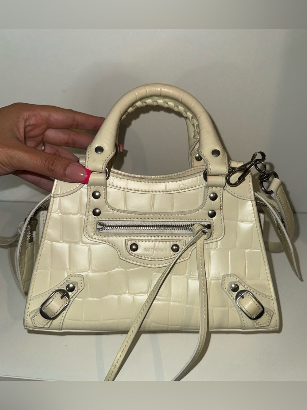 Balenciaga Croc Mini City Bag